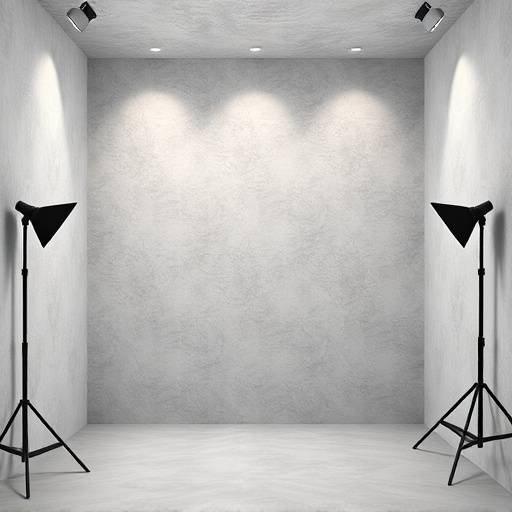 Studio corner featuring a cyclorama wall for seamless backgrounds